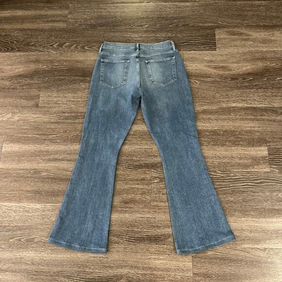 EUC Frame Le High Flare Jeans Size 29 Mid Wash High Rise Stretch Denim Boho 70s - Picture 11 of 13